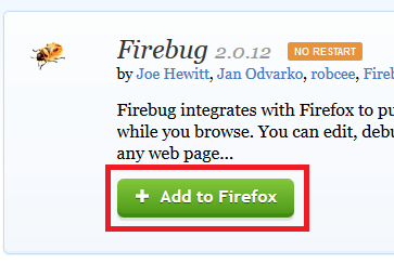 install firebug plugin for firefox